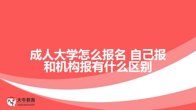 成人大学怎么报名