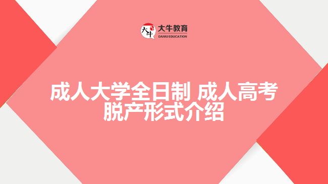 成人大学全日制