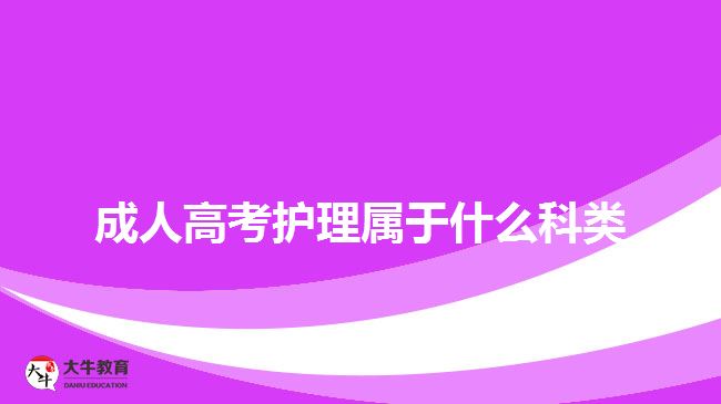 成人高考护理属于什么科类